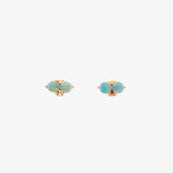 Two-Step Opal Earrings