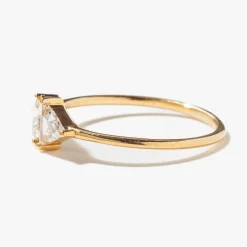 Vintage Diamond Triangle Ring