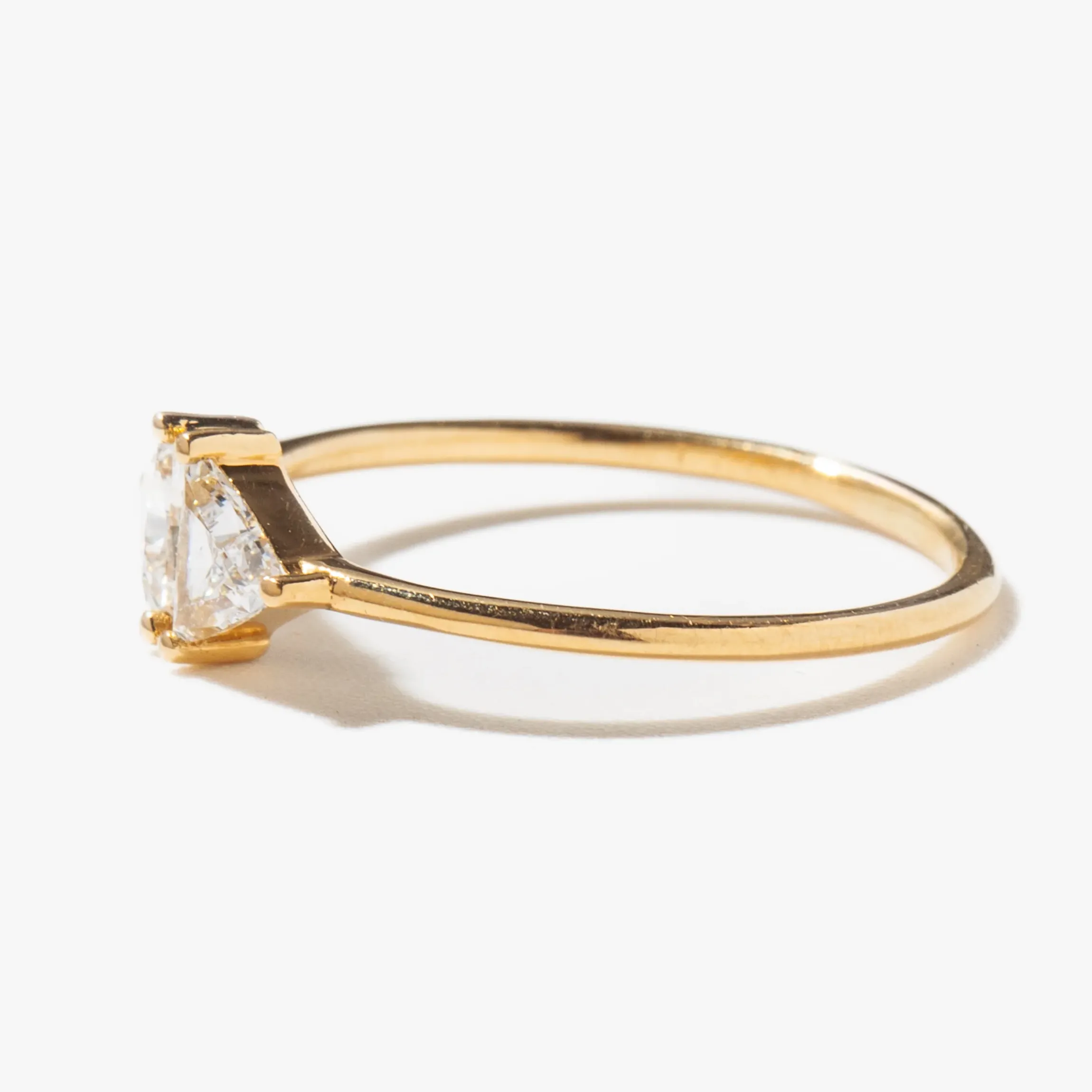 Vintage Diamond Triangle Ring