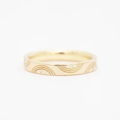 Wavy Wedding Band