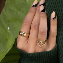 White Diamond Butterfly Chrysalis Band