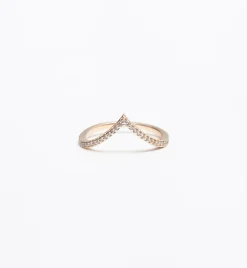 White Diamond Dusted Chrysalis Band