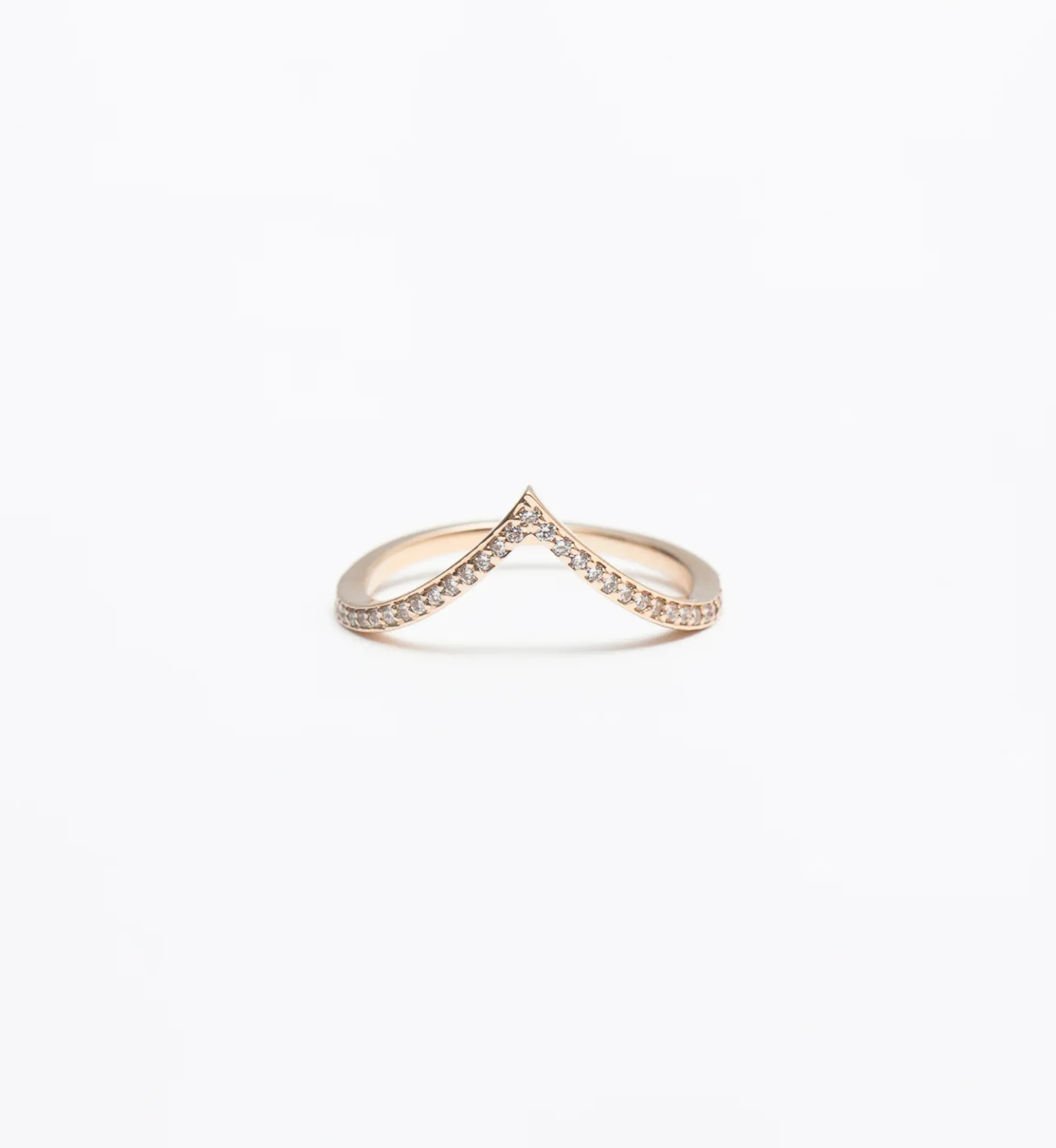 White Diamond Dusted Chrysalis Band