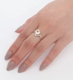 White Diamond Petite Chevron Band