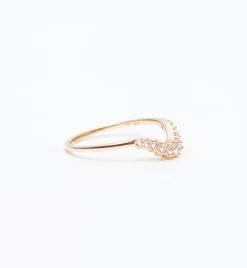 White Diamond Tiara Curve Band