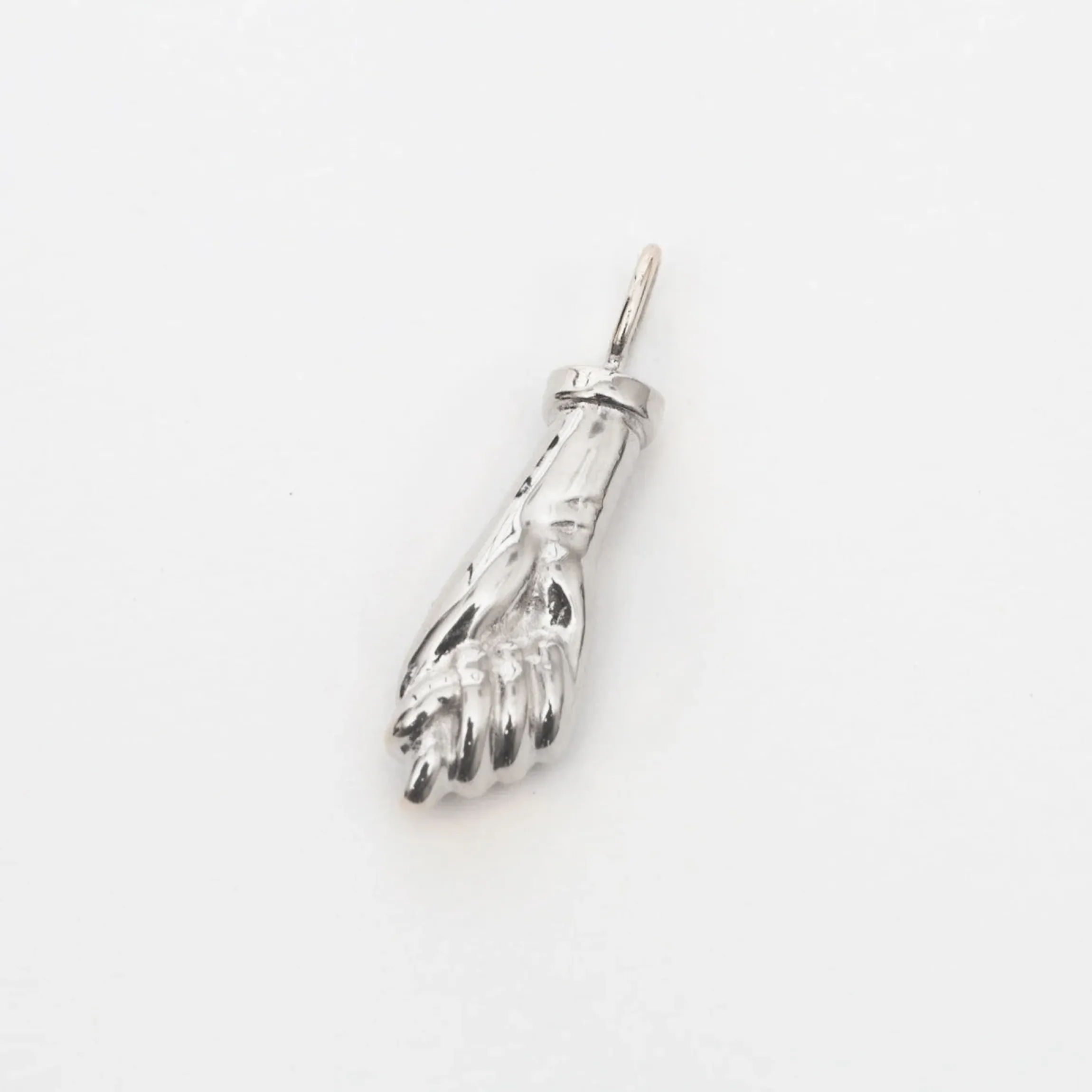 White Gold Figa Amulet