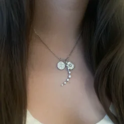 White Gold Health Medallion