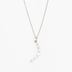 White Gold Medium Diamond-Cut Cable Chain
