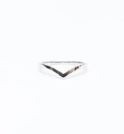 White Gold Orbit Band